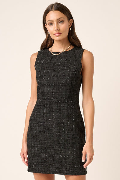 Mittoshop Tweed Sleeveless Mini Dress Trendsi OMDEL.COM