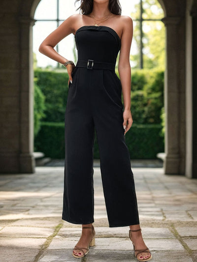 Perfee Tube Jumpsuit with Pockets - OMDEL.COM