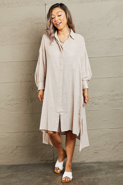 Petal Dew Hold Me Close Button Down Dress Trendsi OMDEL.COM