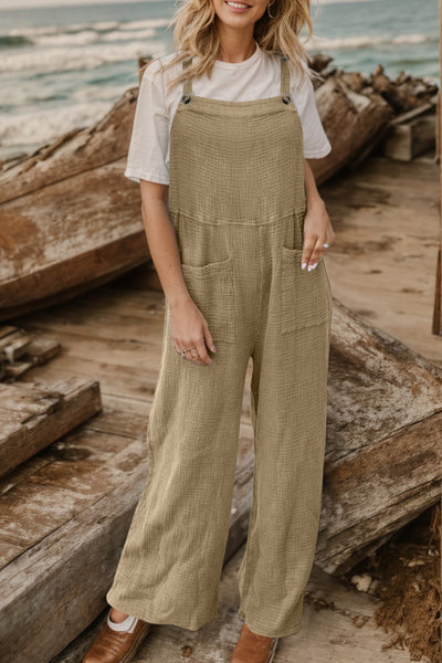 Full Size Wide Leg Front Pocket Jumpsuit Trendsi OMDEL.COM