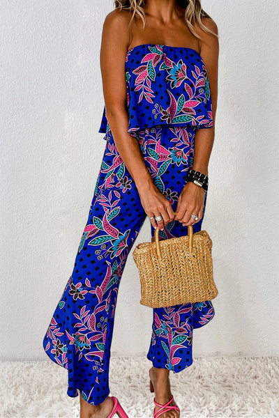 Printed Tube Jumpsuit Trendsi OMDEL.COM