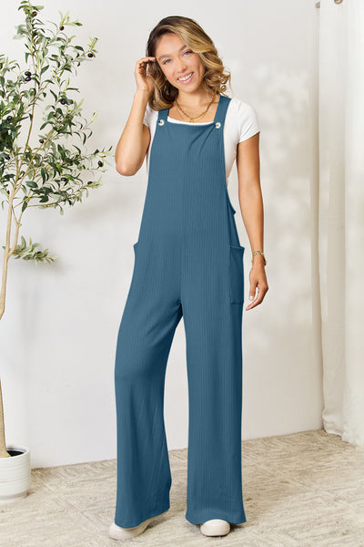 Double Take Full Size Wide Strap Overall with Pockets Trendsi OMDEL.COM