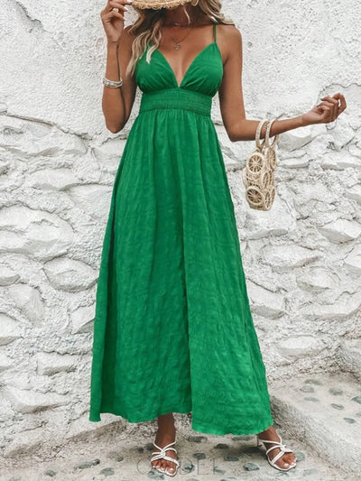 Crisscross V-Neck Maxi Cami Dress Trendsi OMDEL.COM