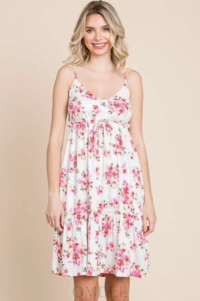 Culture Code Full Size Floral Frill Cami Dress Trendsi OMDEL.COM