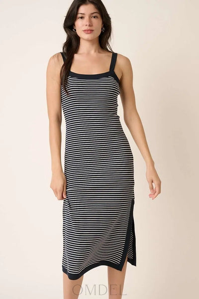 Mittoshop Contrast Striped Midi Cami Dress Trendsi OMDEL.COM