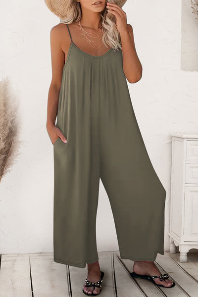 Scoop Neck Spaghetti Strap Jumpsuit Trendsi OMDEL.COM