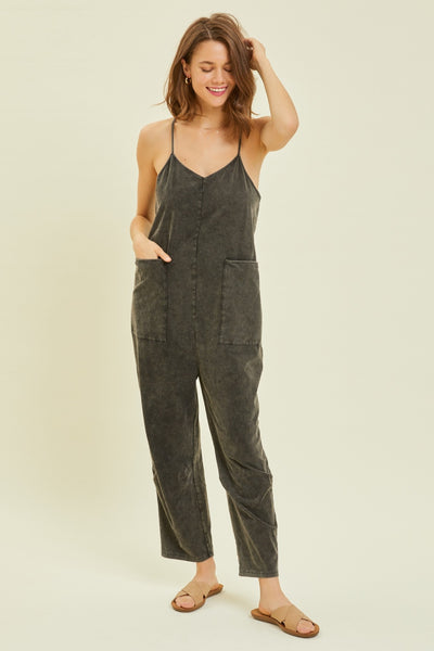 HEYSON Full Size Mineral-Washed Oversized Jumpsuit with Pockets Trendsi OMDEL.COM