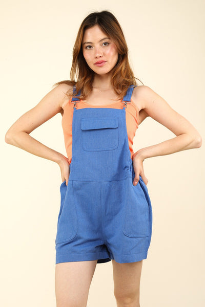 VERY J Adjustable Suspender Overalls with Pockets Trendsi OMDEL.COM