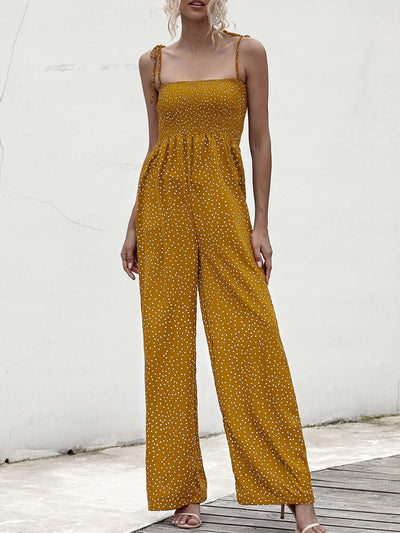 Square Neck Spaghetti Strap Jumpsuit Trendsi OMDEL.COM