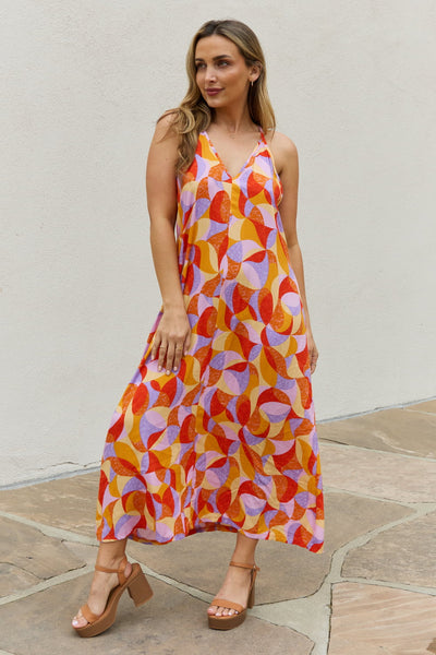 And The Why Full Size Printed Sleeveless Maxi Dress Trendsi OMDEL.COM